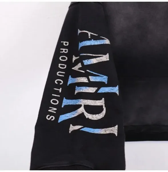 Amiri Logo Embroidered Black Hoodie - 12