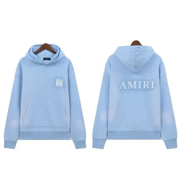 Amiri Logo Embroidered Black Hoodie - 28