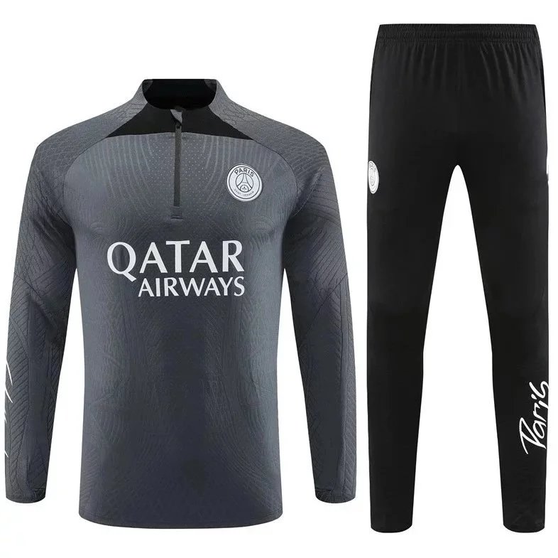 Design Performance Tracksuit Set White/Black with Light Blue Accents Activewear - 38