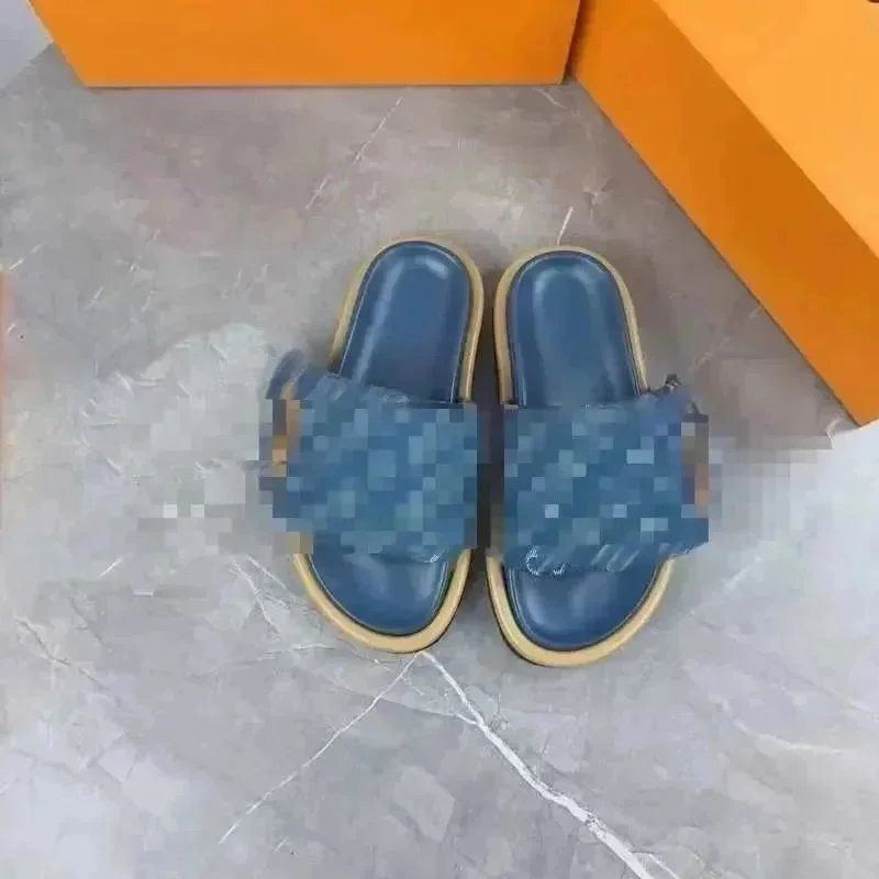 Off-White x Nike Slide Sandals Blue Slippers