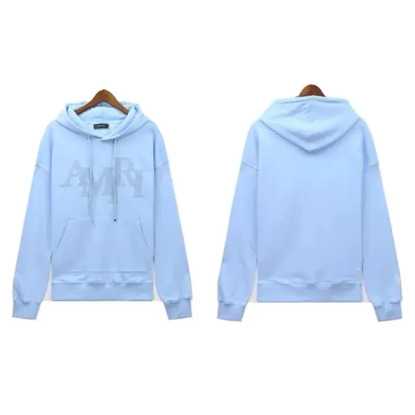 Amiri Logo Embroidered Black Hoodie - 24