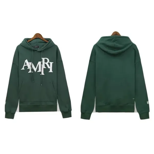 Amiri Logo Embroidered Black Hoodie - 25