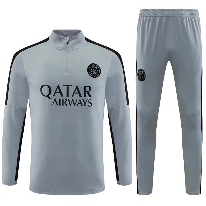 Design Performance Tracksuit Set White/Black with Light Blue Accents Activewear - 36