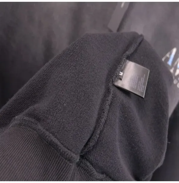 Amiri Logo Embroidered Black Hoodie - 19