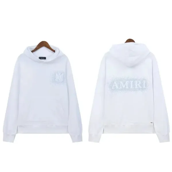 Amiri Logo Embroidered Black Hoodie - 27