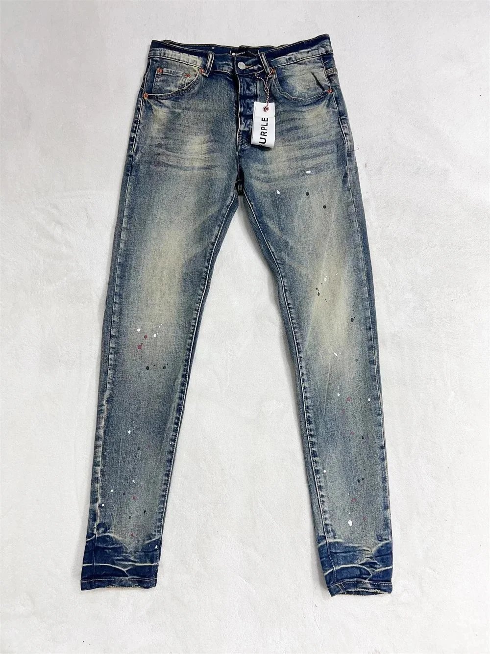 Philipp Plein Metallic Silver Distressed Skinny Jeans - 35