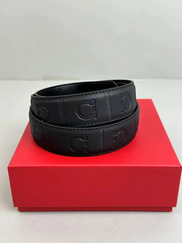 Unbranded Belts Double-ring buckle with embossed pattern product detail image 15