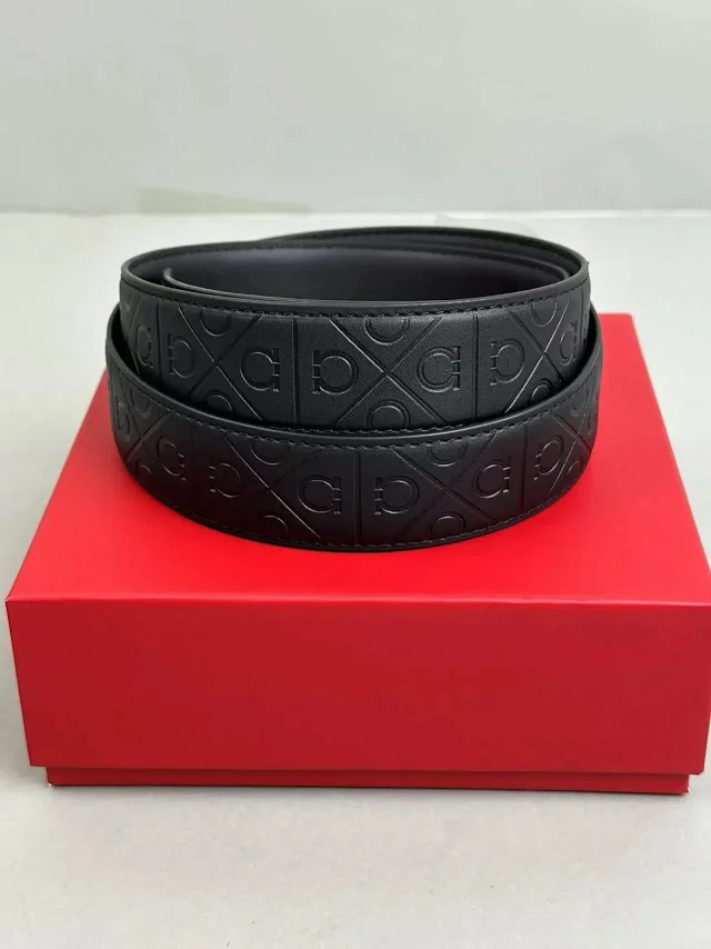 Unbranded Belts Double-ring buckle with embossed pattern product detail image 19