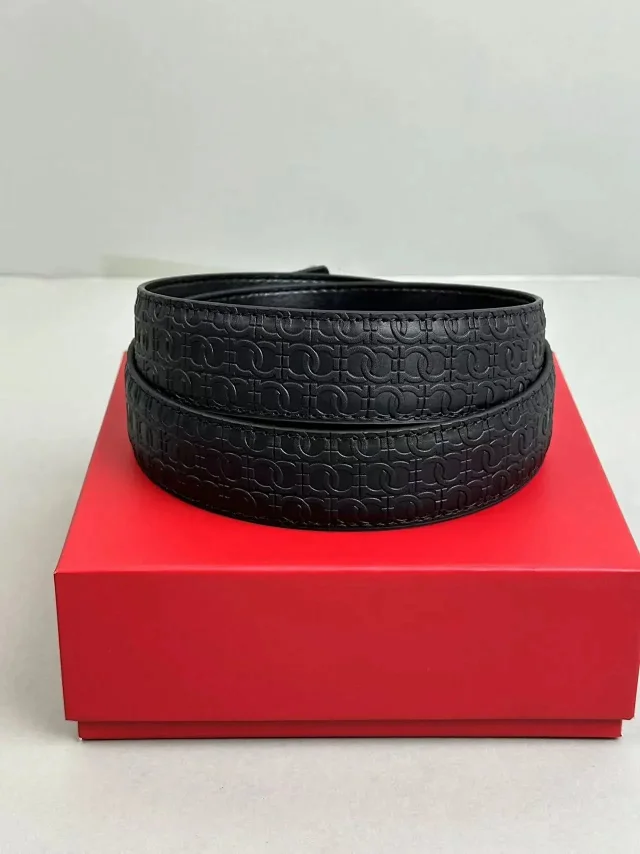 Unbranded Belts Double-ring buckle with embossed pattern product detail image 12