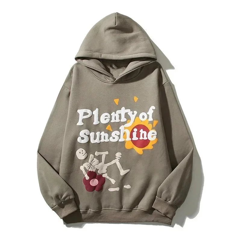 American Letter Retro Foam Print Hoodie photo 6