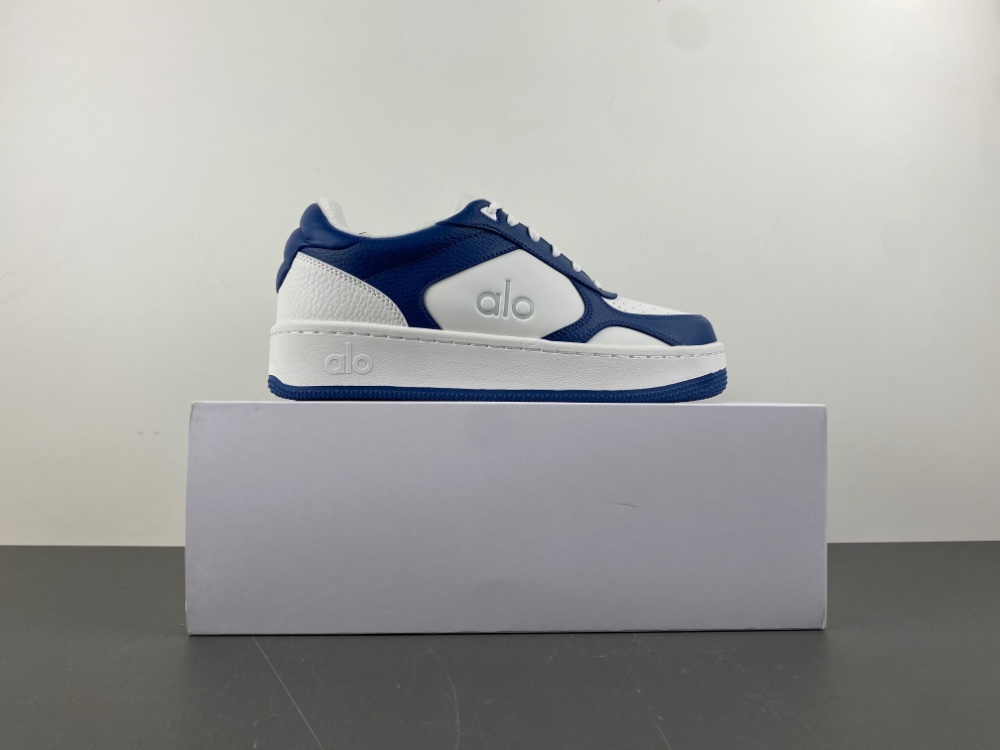 Alo Yoga Court Sneaker Navy and White Sneakers - 3