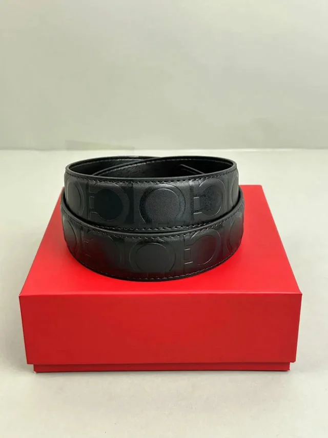 Unbranded Belts Double-ring buckle with embossed pattern product detail image 13