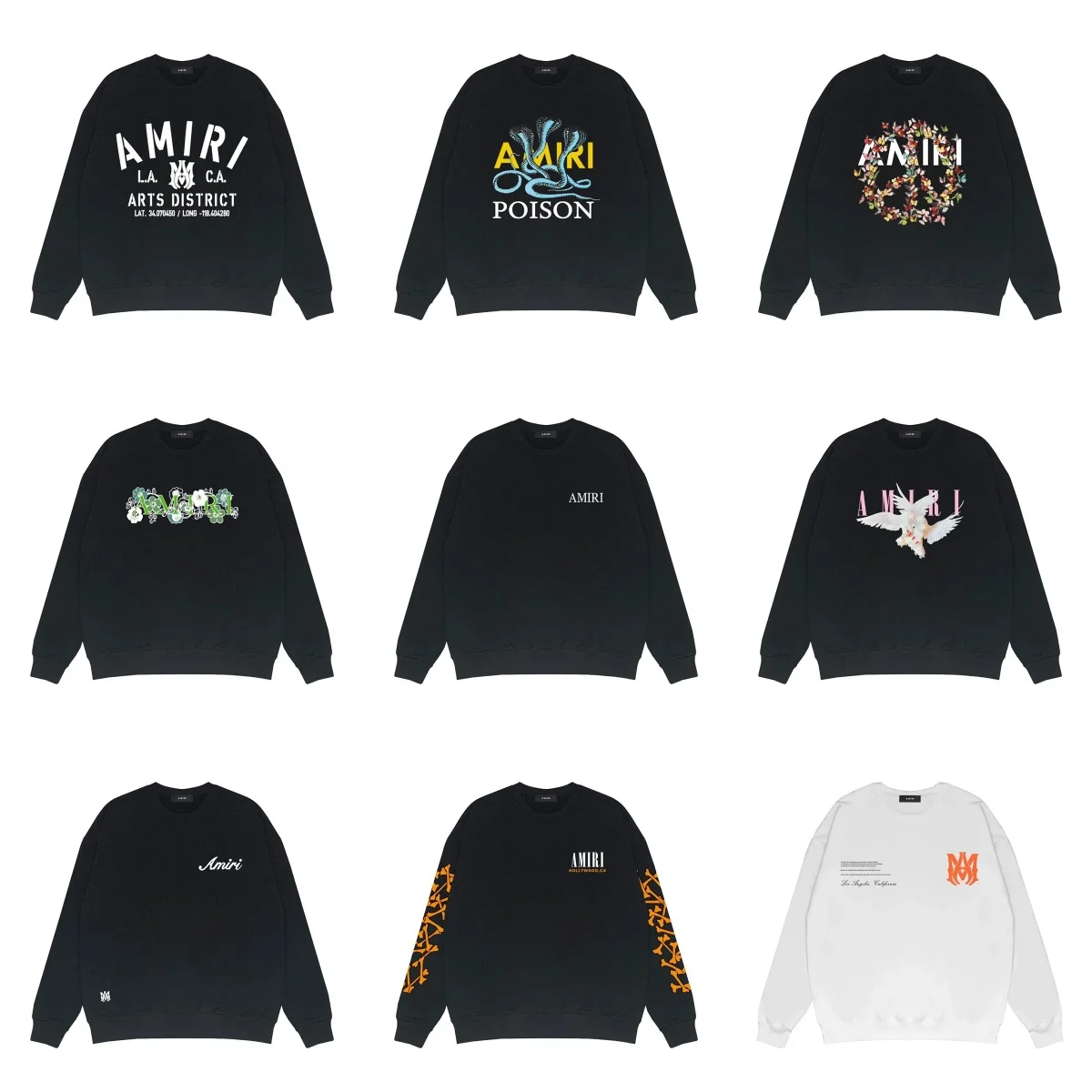 AMIRI Three Snakes Sweatshirt [High Version, Very Baita, 9 Styles]
