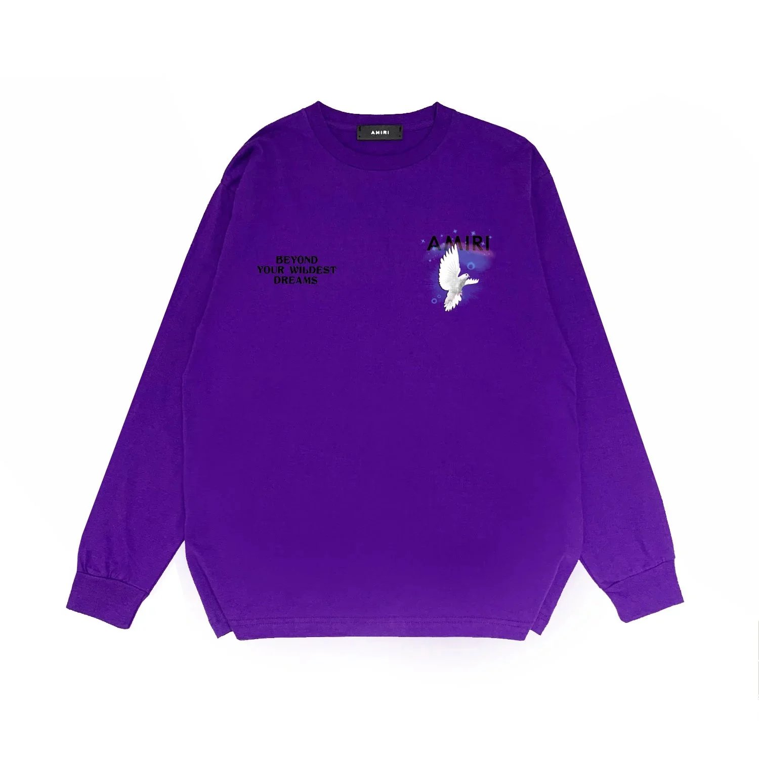 Amiri Graphic Print Purple Crewneck Sweatshirt - 15