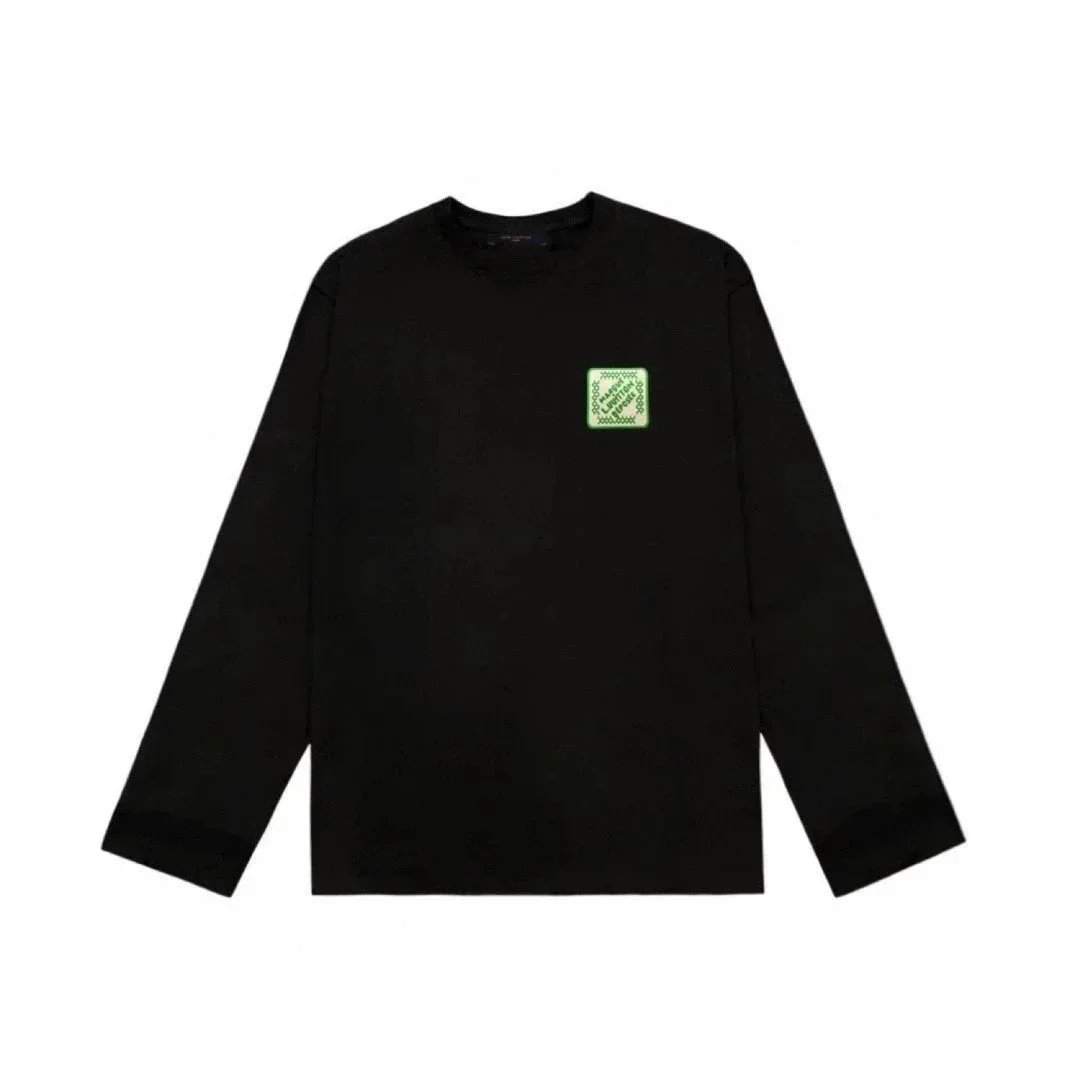 Versace Green Black Long Sleeve T-Shirt