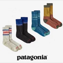 thumbnail for [Special Pack of 4 Pairs] patagoni* patagoni* Trade channel order! Moisture-absorbent and breathable exclusive SORBTEX blend fabric high sock socks