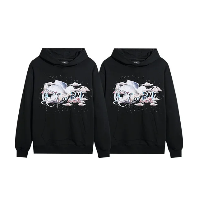 AMIRI Hoodies & Sweatshirts Logo Graphic Pullover Hoodie product detail image 9