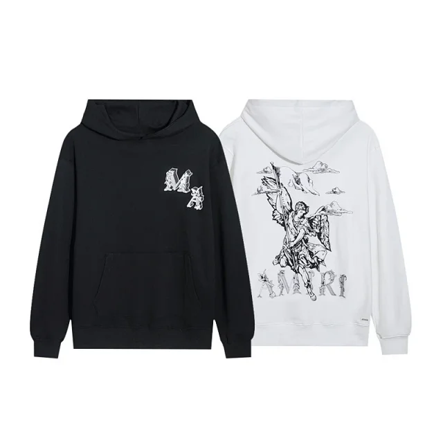 AMIRI Hoodies & Sweatshirts Logo Graphic Pullover Hoodie product detail image 20