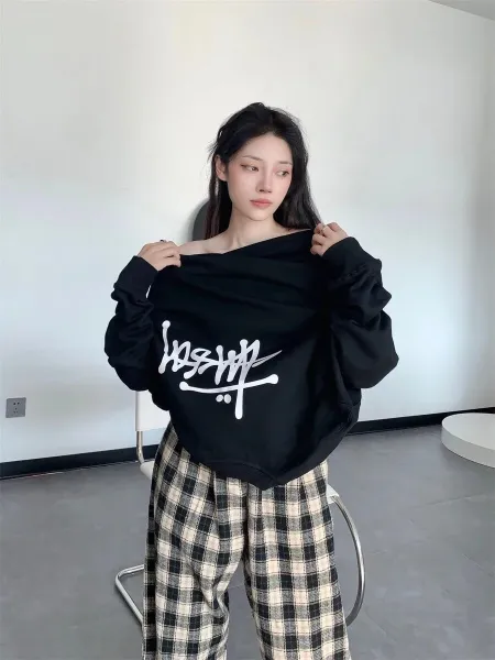 Stussy Classic Logo Oversized Sweatshirt Brown Hoodie - 11