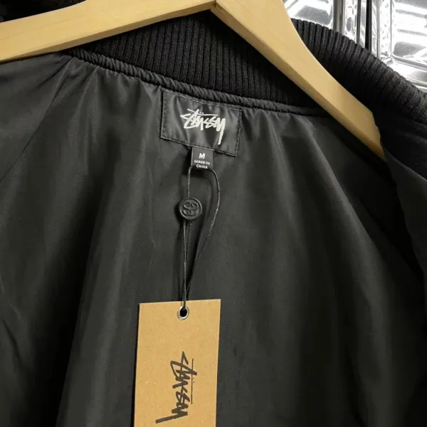 Stussy Patchwork Bomber Jacket Black Outerwear - 18