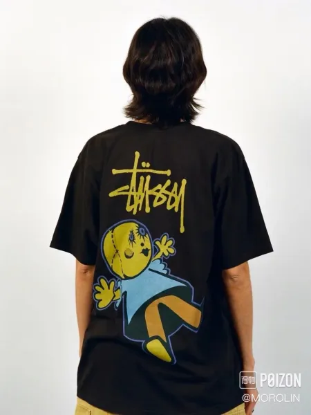 Stussy x Cartoon Character Pocket Tee White T-Shirt - 12