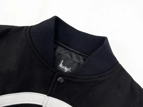 Gucci GG Logo Bomber Jacket Black Outerwear - 13