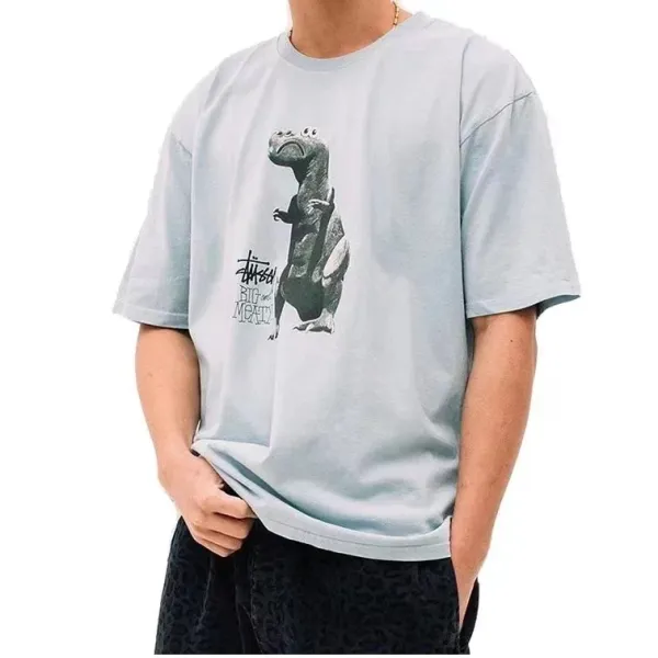 Stussy Big and Meaty T-Rex Graphic T-Shirt White - 13
