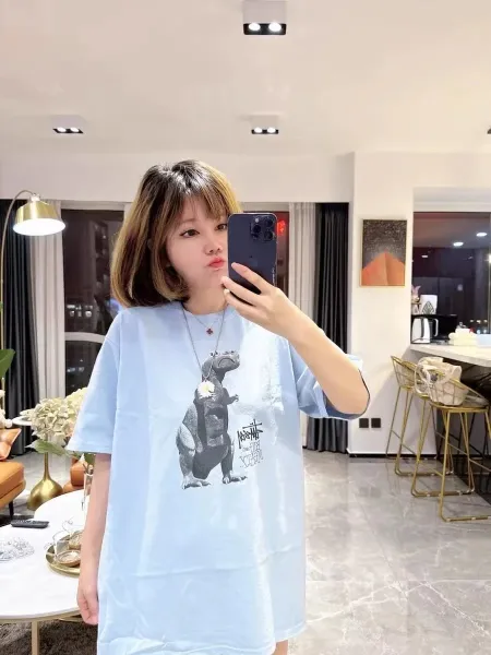 Stussy Big and Meaty T-Rex Graphic T-Shirt White - 15