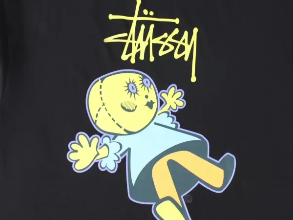 Stussy x Cartoon Character Pocket Tee White T-Shirt - 17