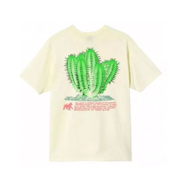 Design Cactus Print Graphic T-Shirt Black - 11