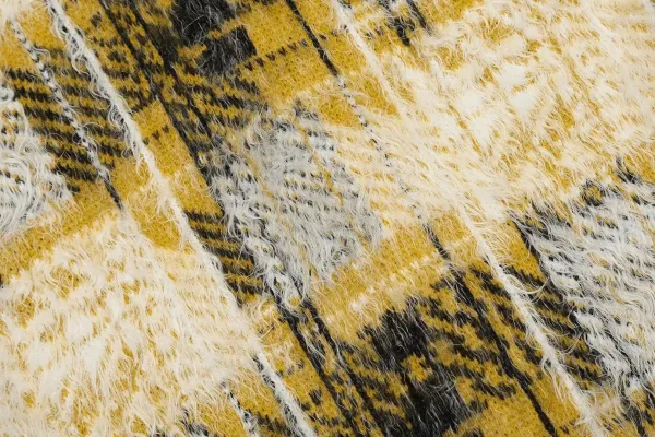 Stussy Plaid Fuzzy Cardigan Yellow Multicolor Outerwear.cardigan - 18