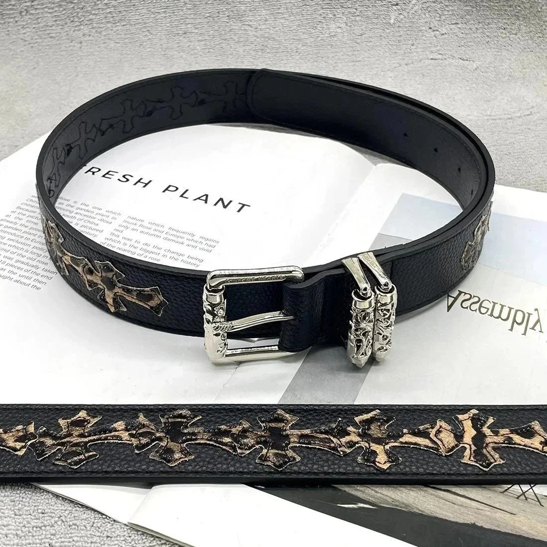 【15 A Leopard Cross-Thickened Roller] Croheart SKU image