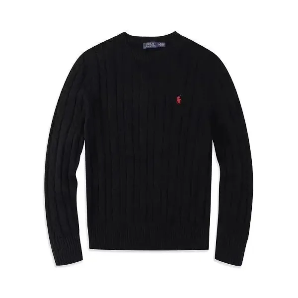 Ralph Lauren Cable Knit Sweater Light Blue Sweater - 4