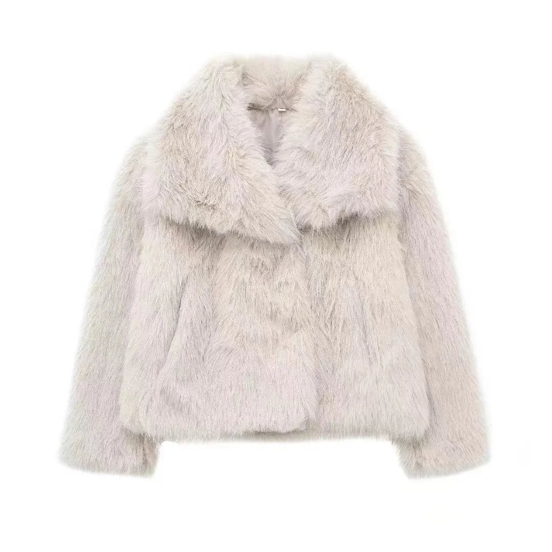 Faux Fur Collar Jacket photo 3