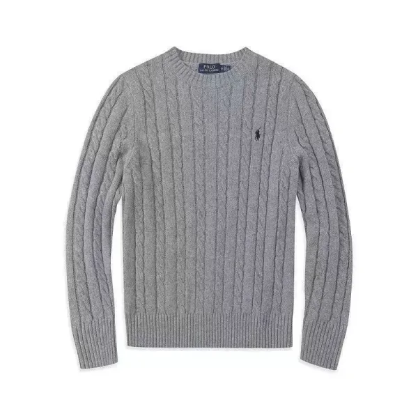 Ralph Lauren Cable Knit Sweater Light Blue Sweater - 5