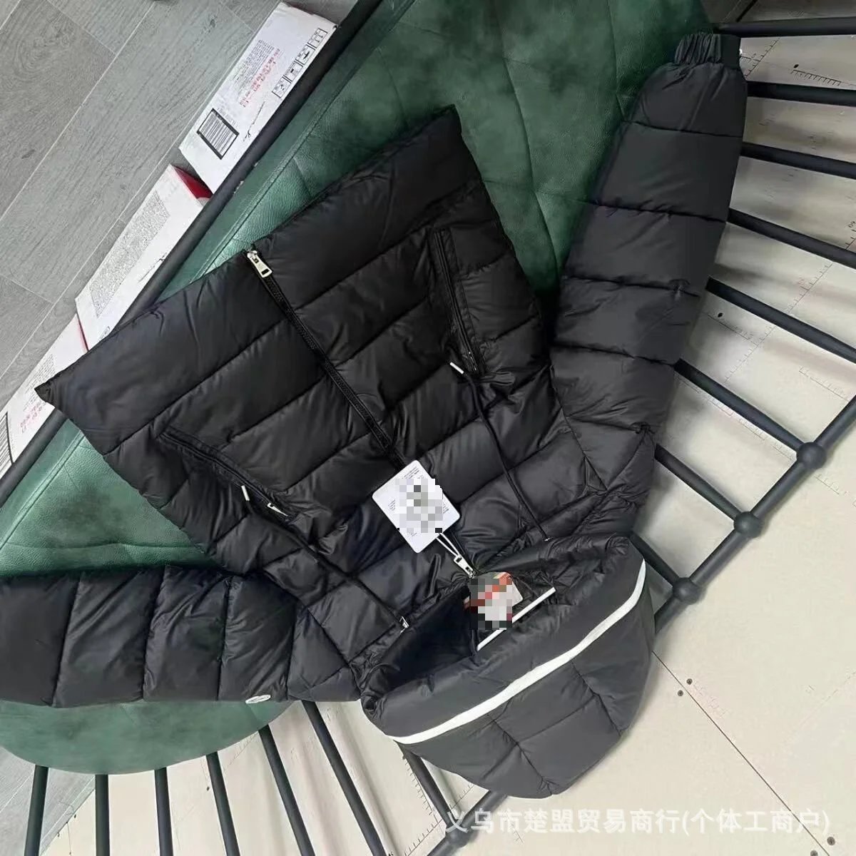 Moncler Genius Down Jacket White Hooded Puffer - 12