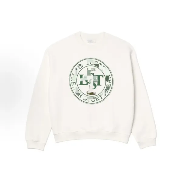 Lacoste Crocodile Logo White Hoodie - 8