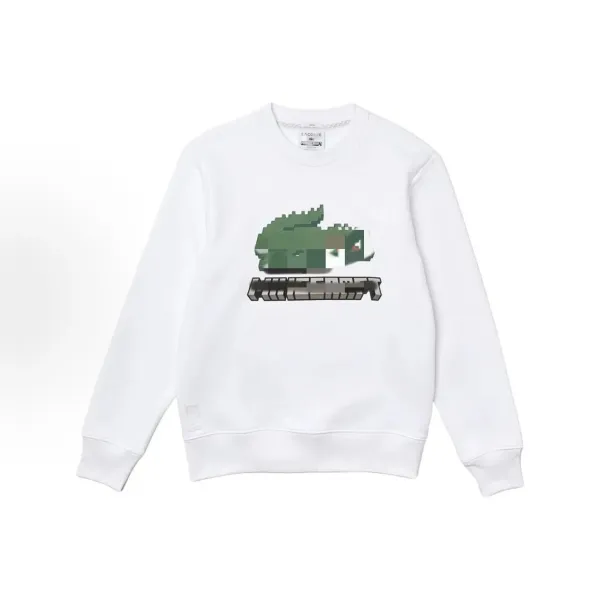 Lacoste Crocodile Logo White Hoodie - 10