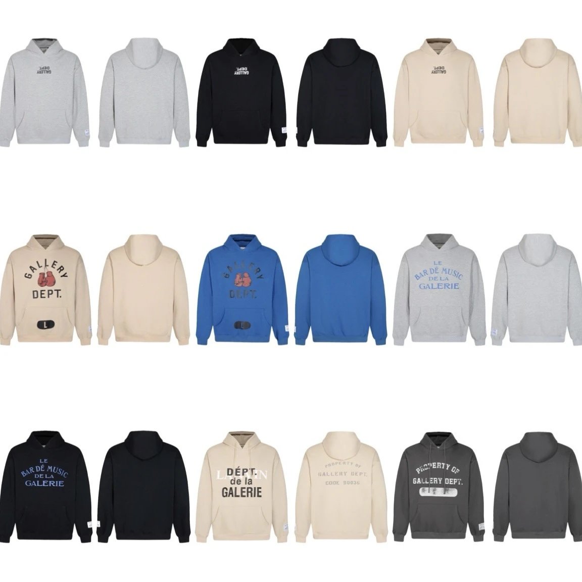 Gallery Dept Hoodie Multi Colo