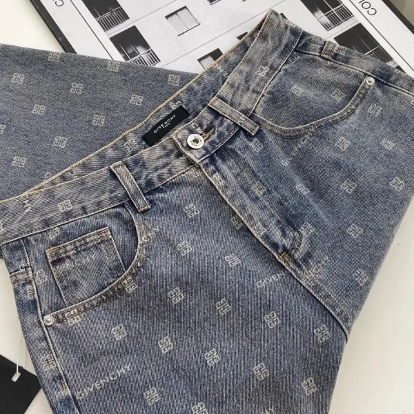 Burberry Logo-Embroidered B Motif Denim Jeans - 12