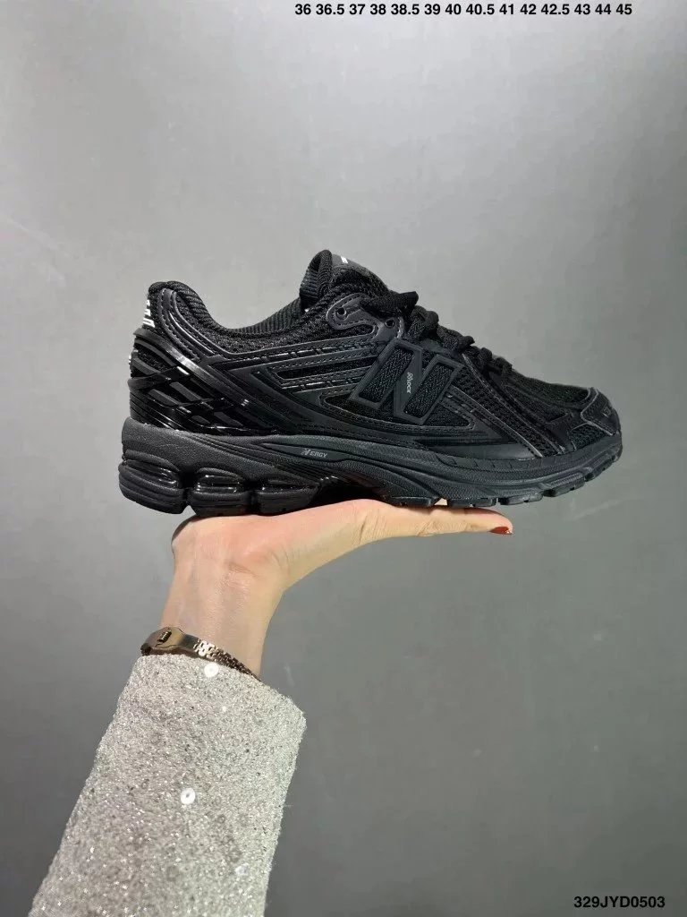 HOMME x New Balance NB 1906R Comfortable Daily Wear Fabric Anti-Slip Low-Top Casual Running Shoes for Men and Women, Black M1906RCM, Size 36-45