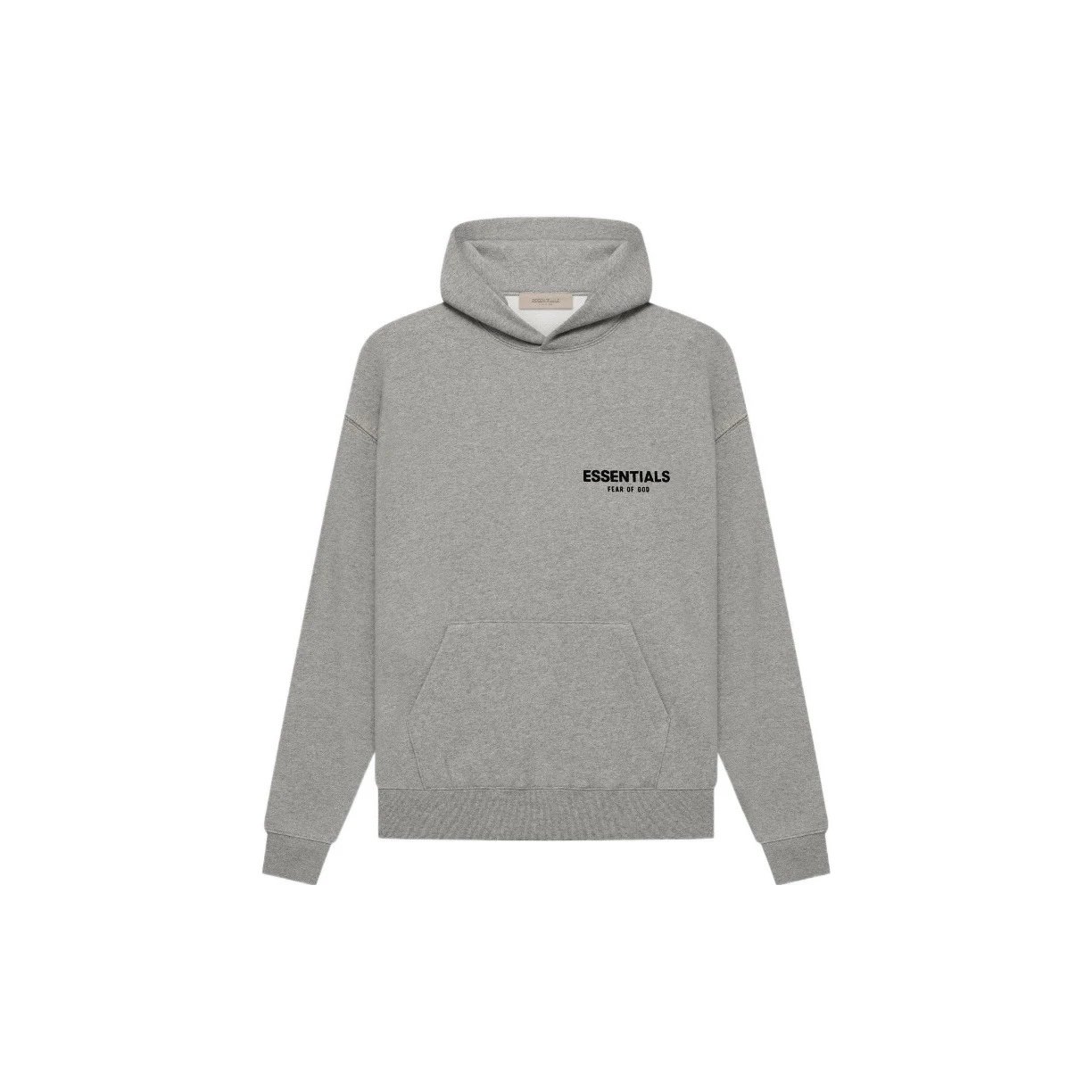 EssentialsSS22 前后植绒印花套头连帽卫衣HOODIE 2