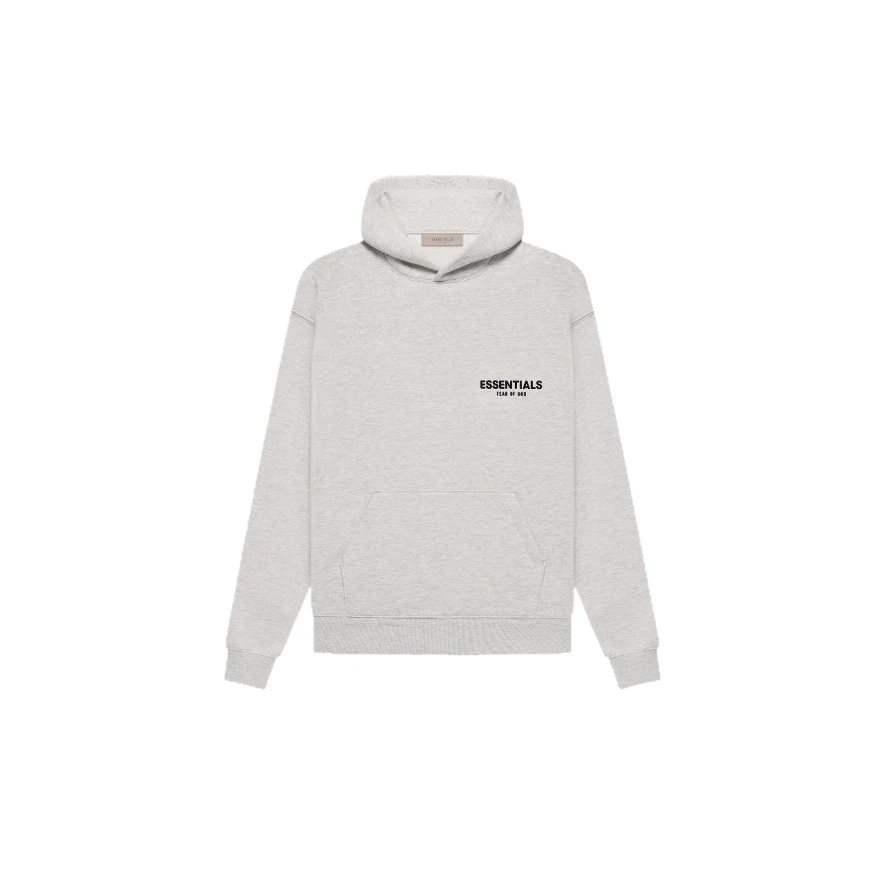 EssentialsSS22 前后植绒印花套头连帽卫衣HOODIE 5