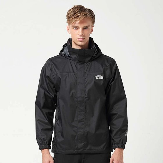 The North Face Cross-Border Outdoor Waterproof Hiking Jacket with Hood, Work Windbreaker, Large Size Raincoat