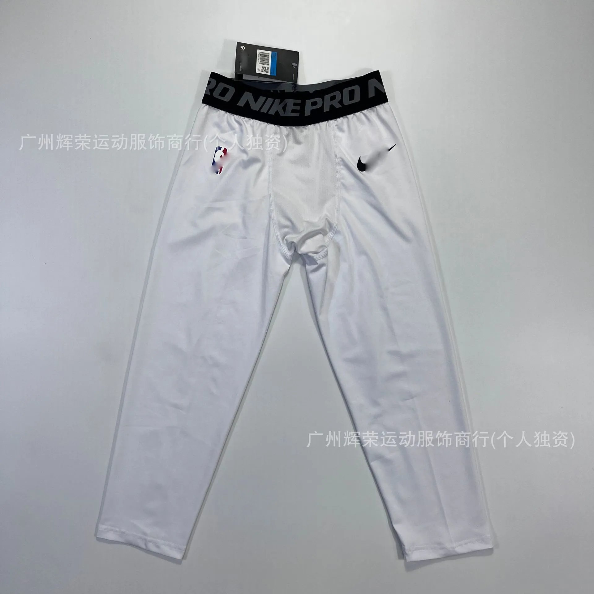 X8 7分紧身裤NBA 白色