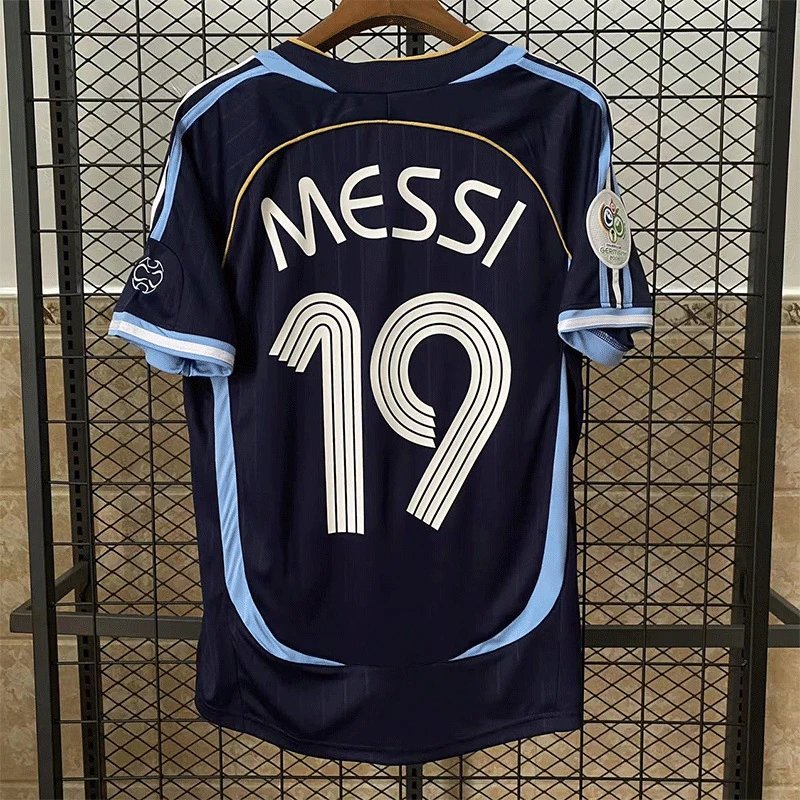 Classic retro ac milan argentina france national team kaká messi zidane jersey football shirt