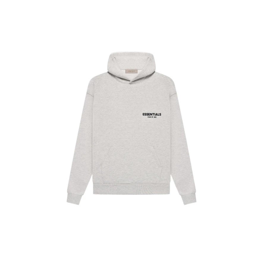 Essentials-SS22 - Fleece-Printed Pullover Hoodie with Front and Back Design