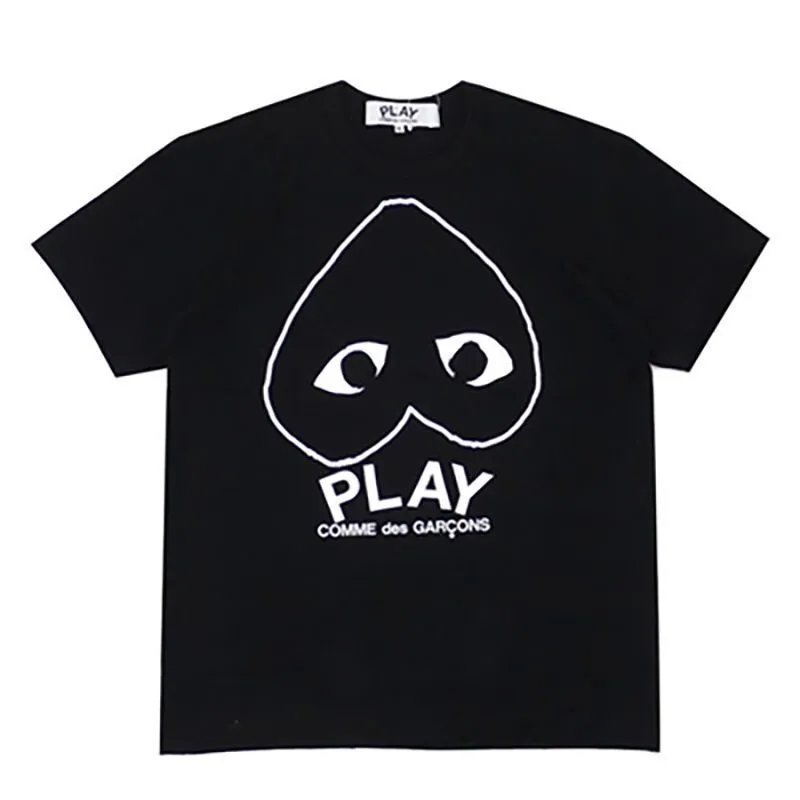 Comme des Garçons Play Big Outline Heart Logo T-shirt Black