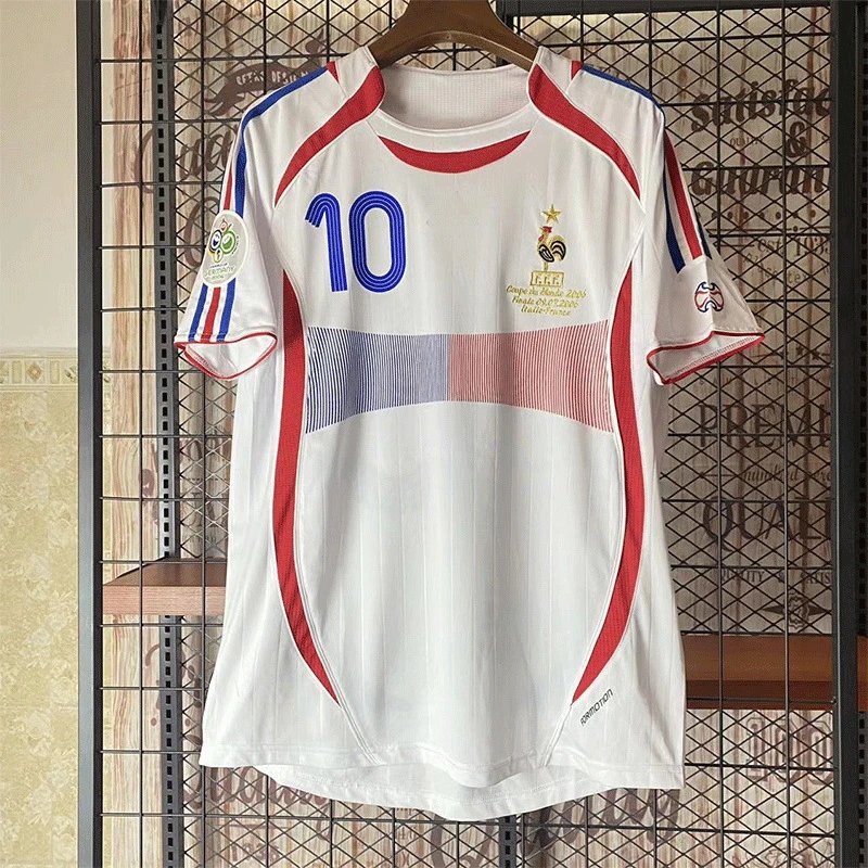 adidas x France Retro 2006 Away Zidane #10 Jersey White