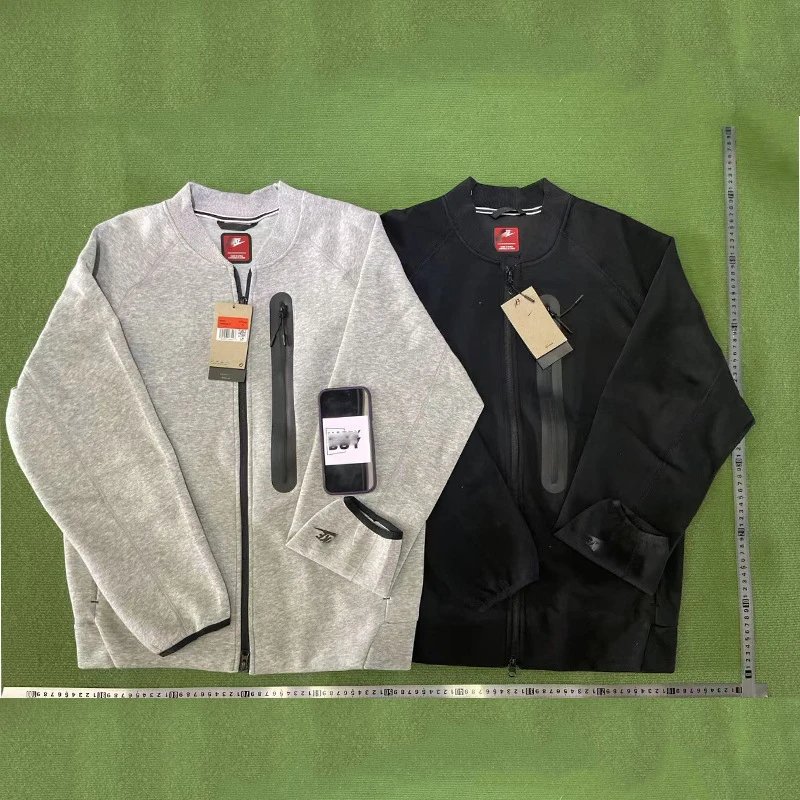 Heavyweight Knit Baseball Jacket Casual Loose Fit 320g Windproof Training Top FB8009